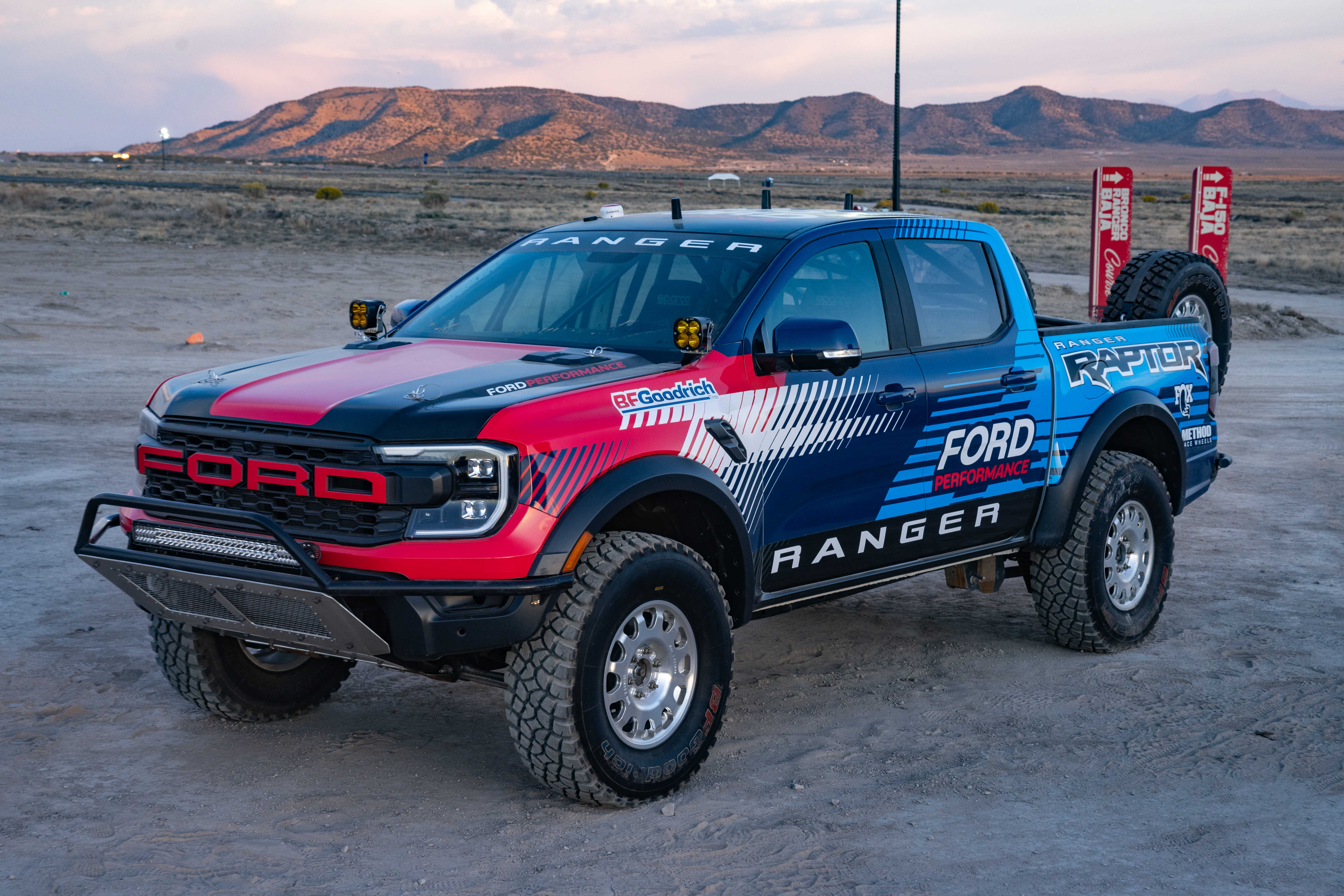 Ford will race in November’s SCORE Baja 1000 with a Ranger Raptor, which serves as the inspiration for the Ranger Raptor available in many markets today.